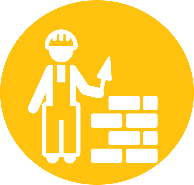 Mason Bricklayer Pictogram