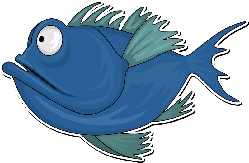 Fish Line Art - Openclipart, Fish Line