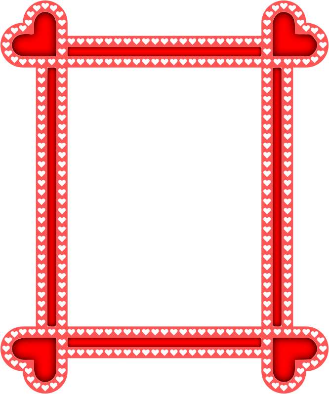 Heart frame 3 (colour) - Openclipart