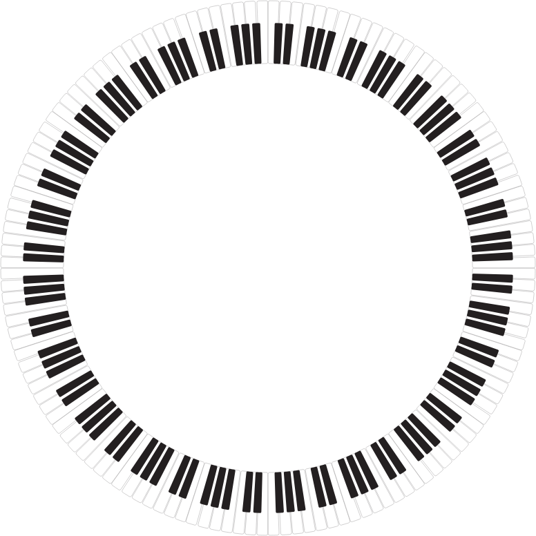 Pianokoskettimet ympyrä ylösalaisin - OpenclipartPianokoskettimet ympyrä ylösalaisin - Openclipart  