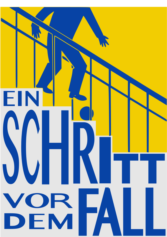 Ein Schritt vor dem Fall