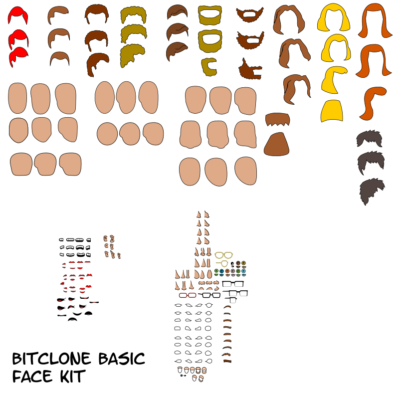 Bitclone Basic Face Kit