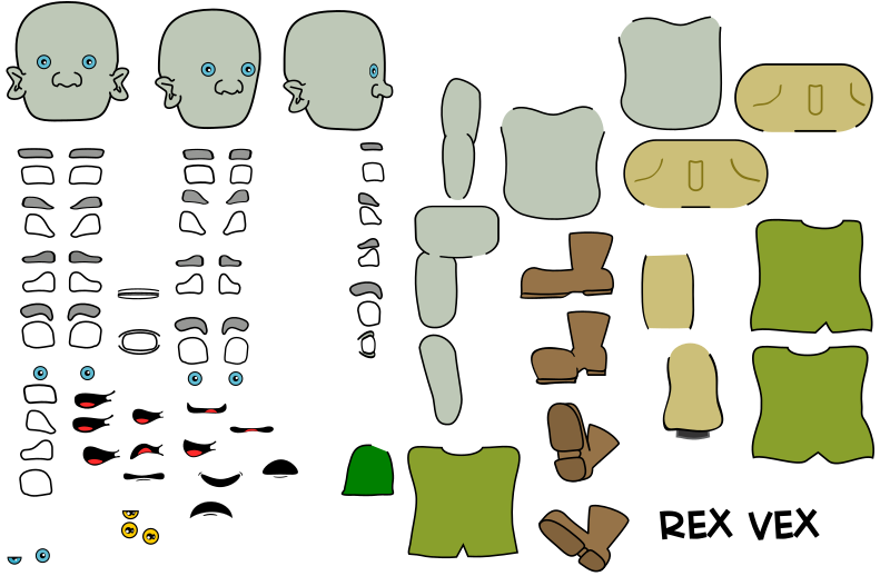 Rex Vex Character Kit