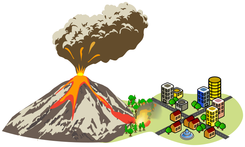 volcano clip art