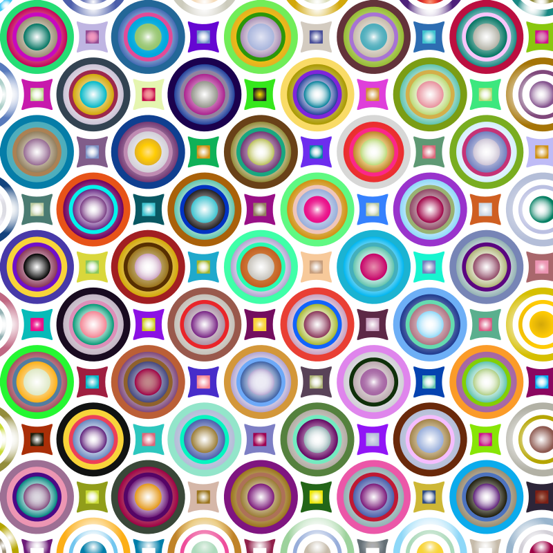 Abstract Circles Background By Karen Arnold Prismatic 2