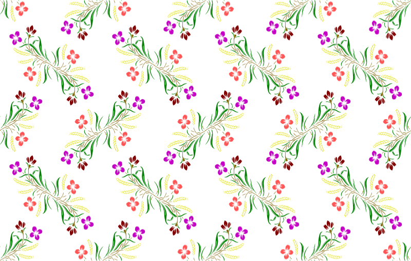 Floral background 16 (colour) - Openclipart