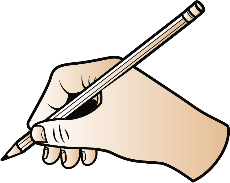 Writing with Pencil (#1) - Openclipart