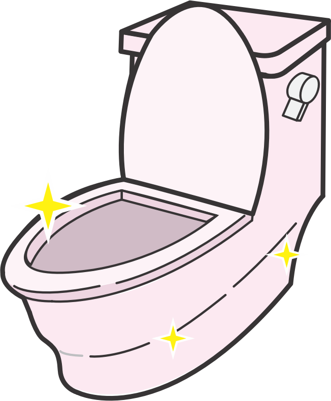 Sparkling Clean Toilet