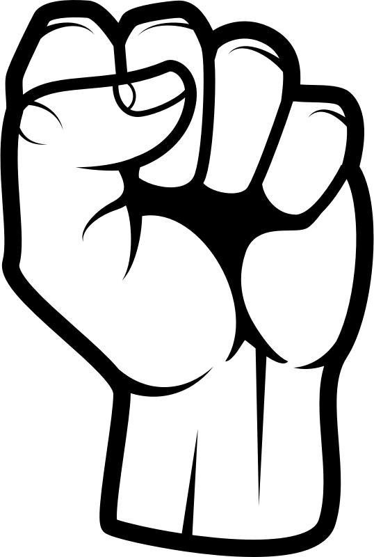 Clenched Fist 1 Openclipart