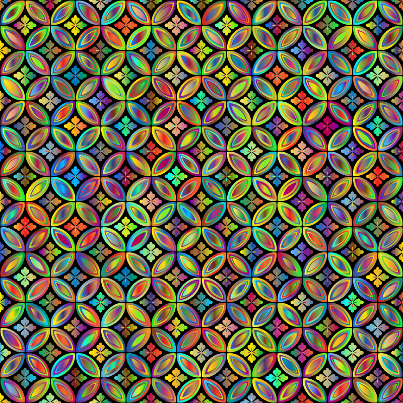 Prismatic Floral Design Pattern 3