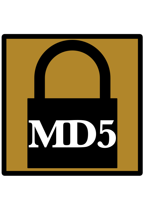 Padlock Silhouette Icon [Umber] [MD5]