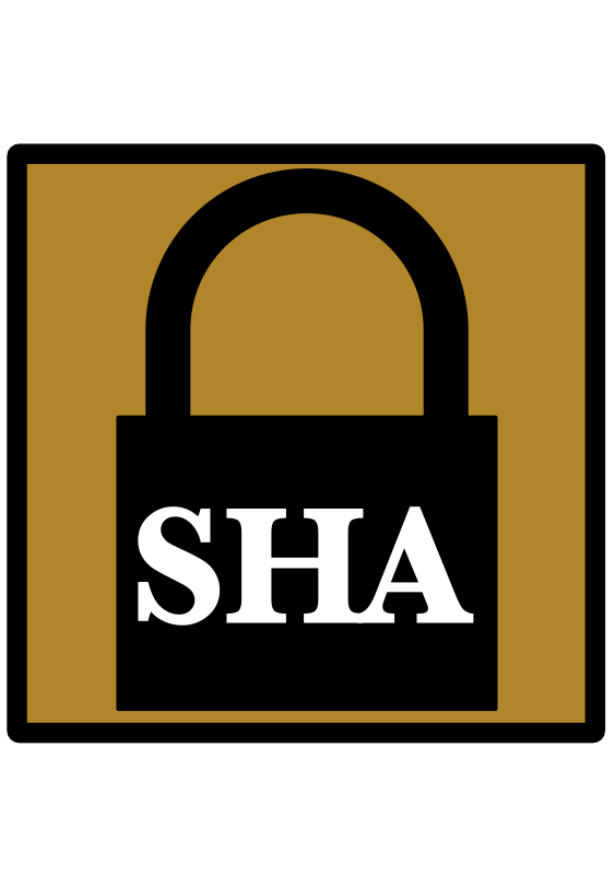 Padlock Silhouette Icon [Umber] [SHA]