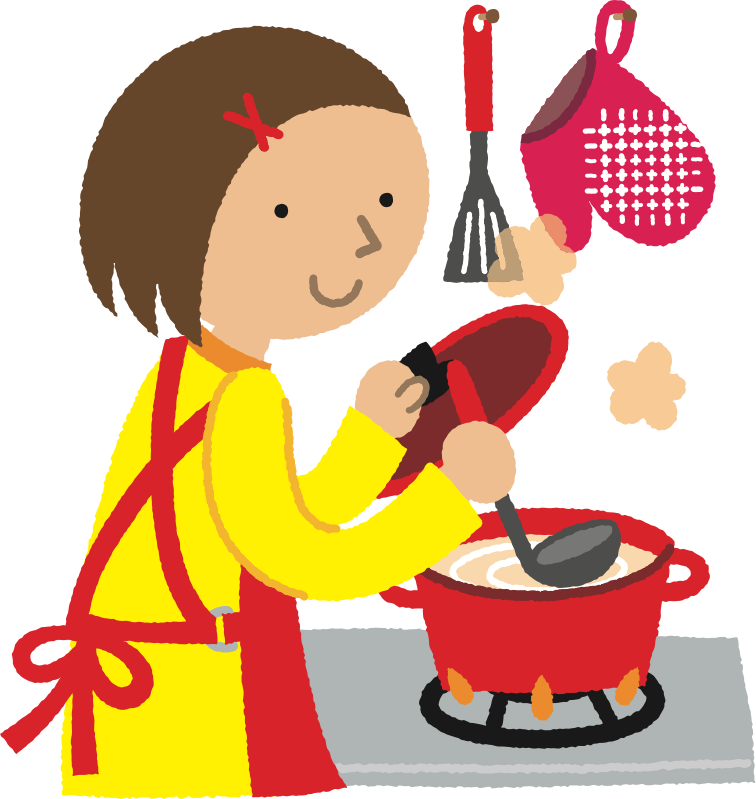 Woman Cooking (#1) - Openclipart