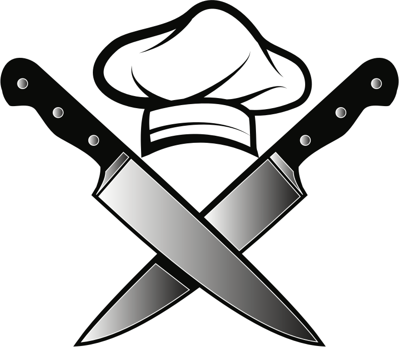 Chef, hat, knives - Openclipart