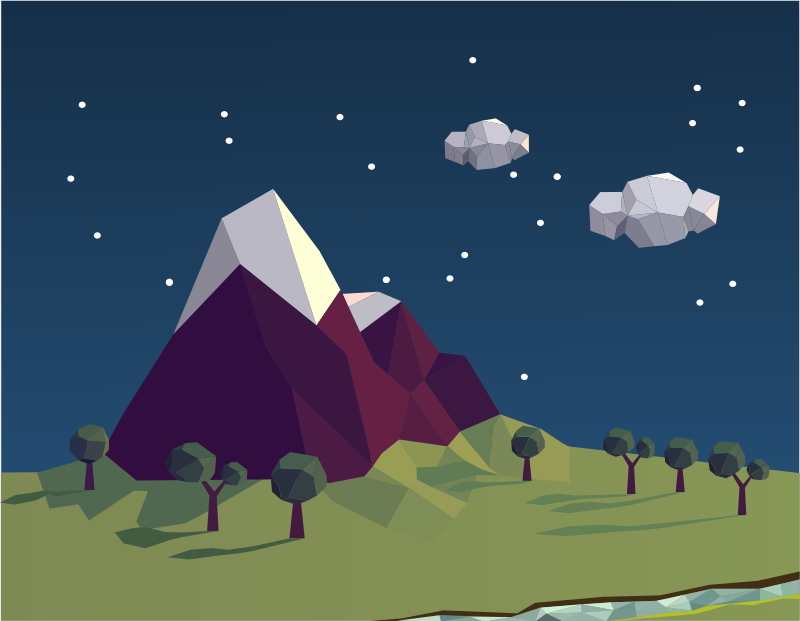 Low poly landscape 