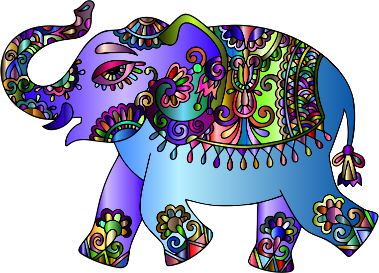 Prismatic Playful Elephant 2