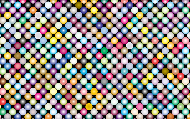 Prismatic Circles Pattern 2 With Background