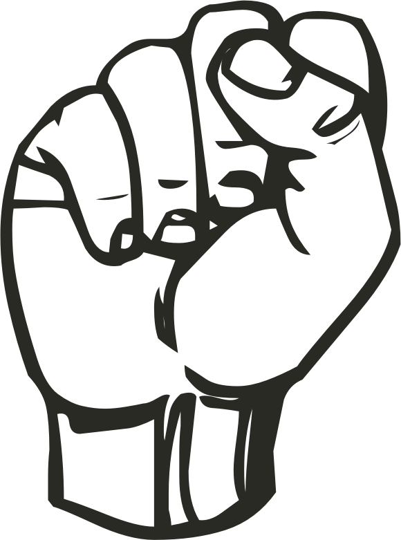 Clenched Fist 2 Openclipart