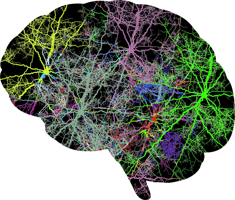 Lightning Brain Prismatic - Openclipart