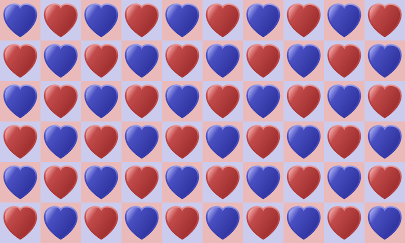 Heart pattern 6