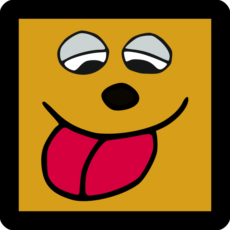 Silly Face Icon [Umber]