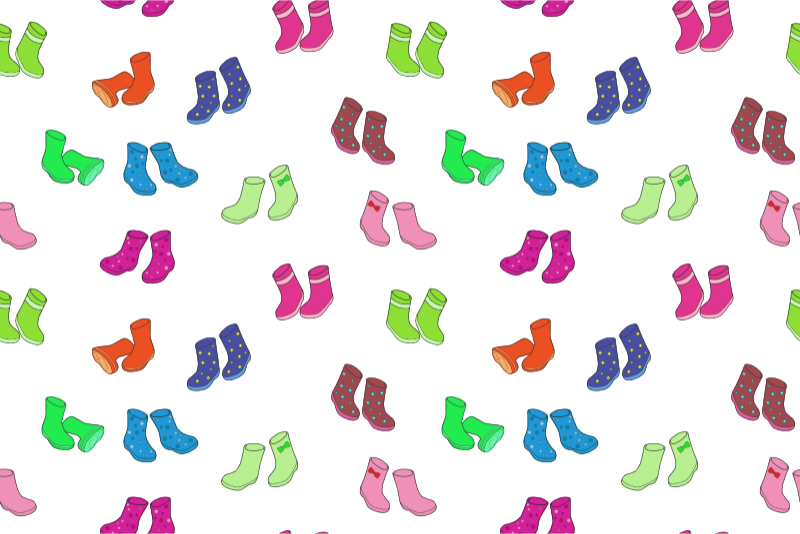 Wellington boots pattern