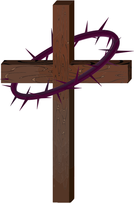 Cross With Crown Of Thorns