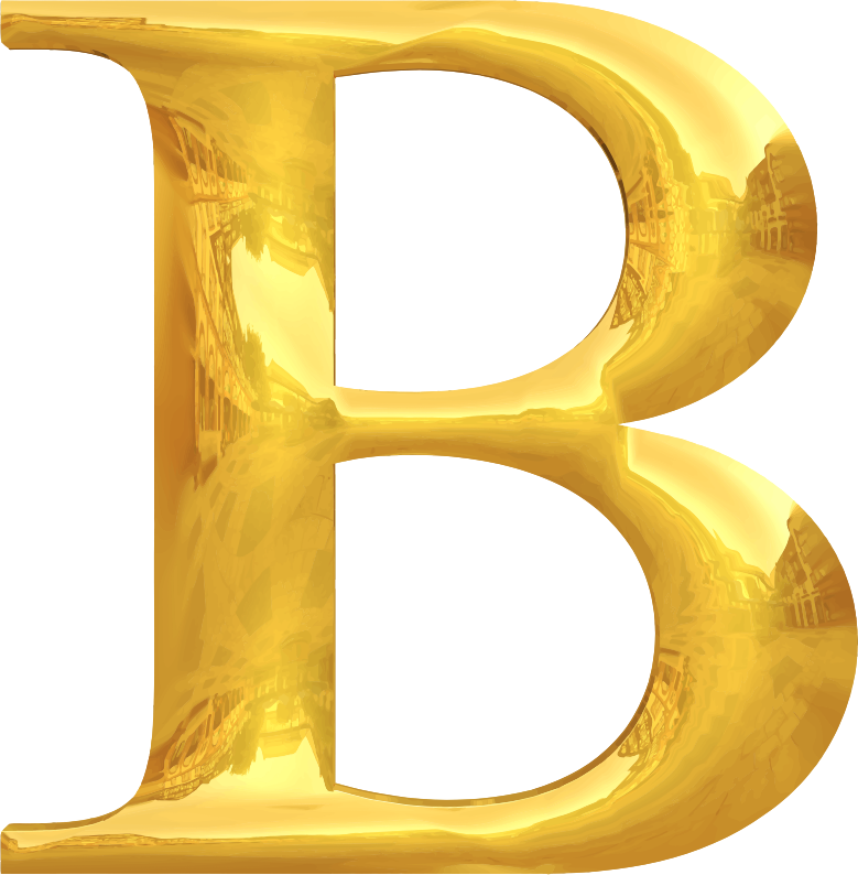 Gold typography B - Openclipart