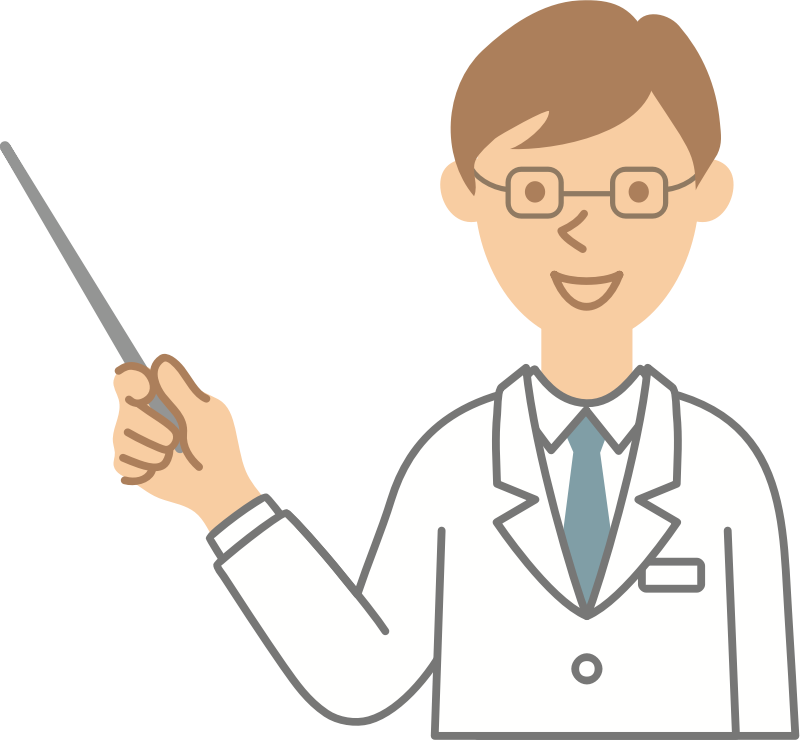 Doctor with pointer