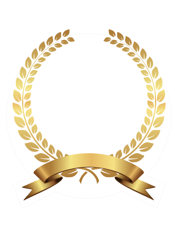 golden laurel wreath