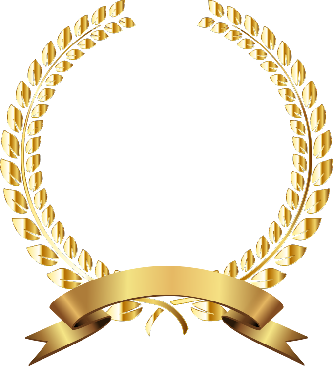 Golden Laurel Wreath Remixed No Background