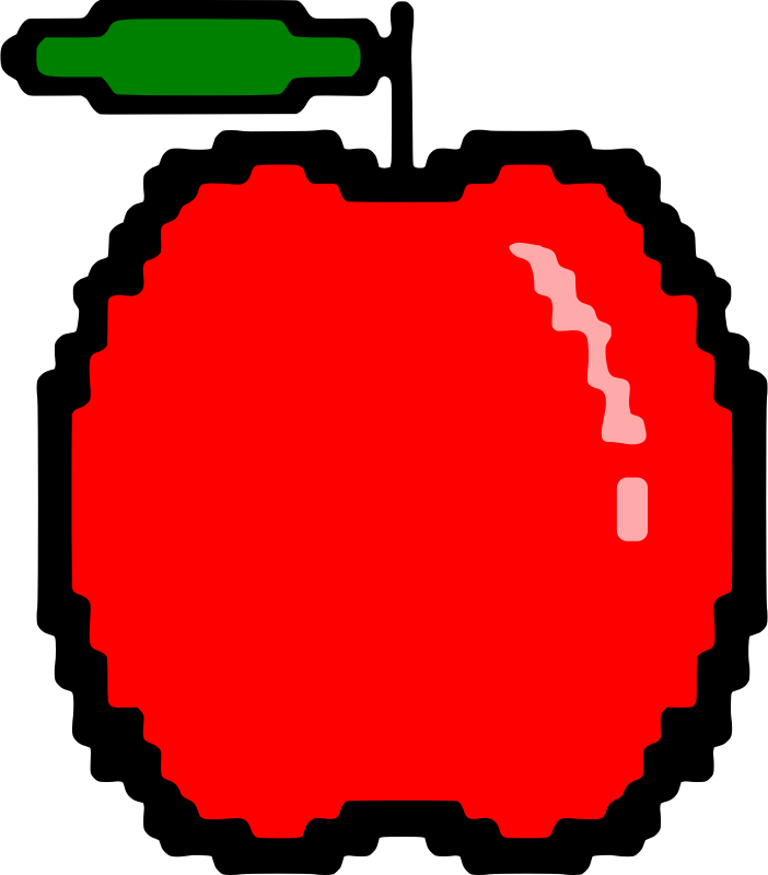 Simple red apple