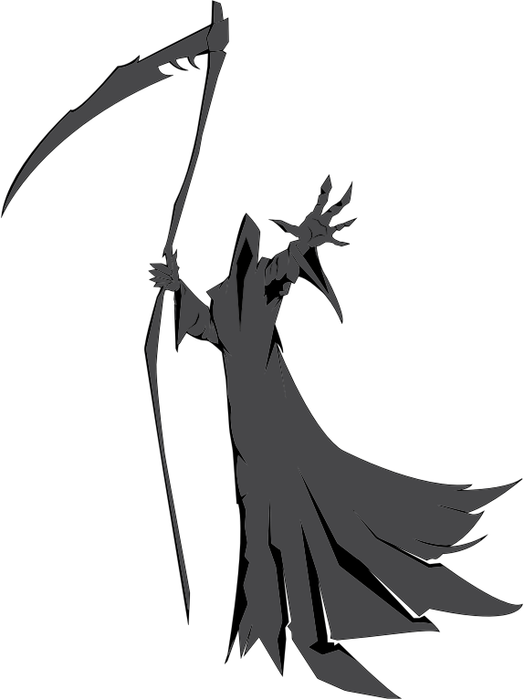 grim reaper side silhouette