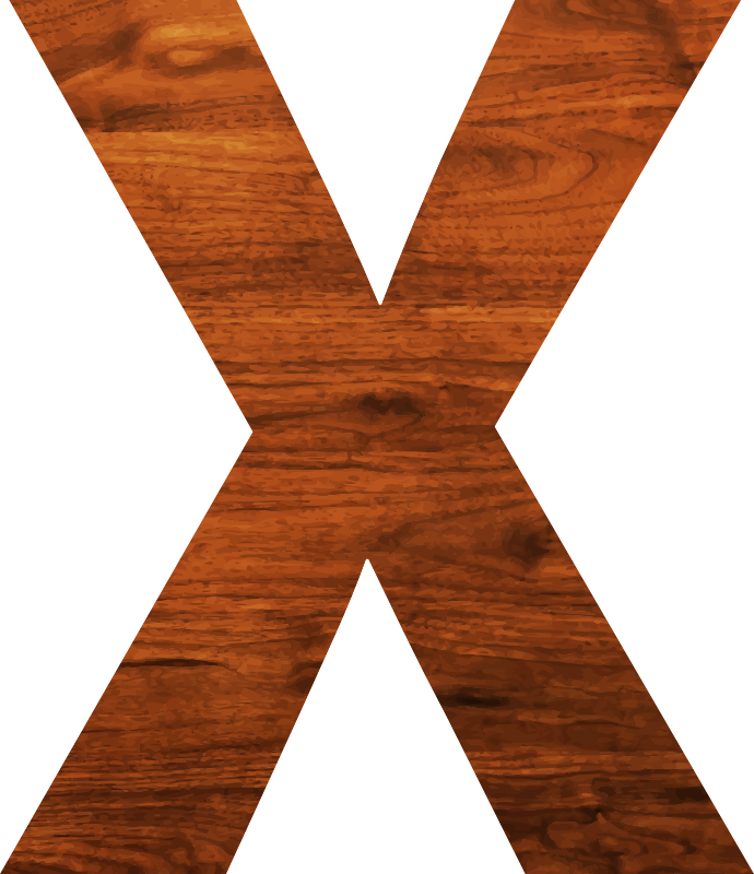 wood-texture-alphabet-x-openclipart