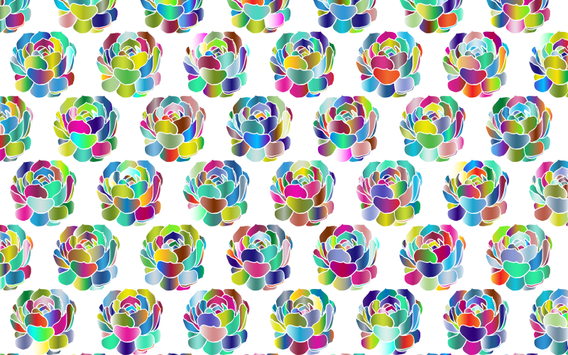 Chromatic Flowers Pattern