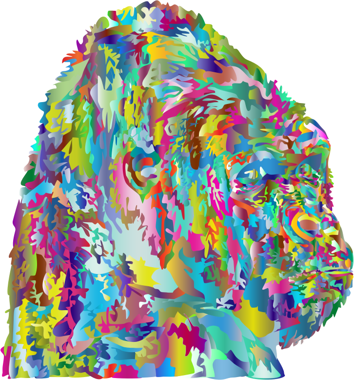 Prismatic Stylized Gorilla