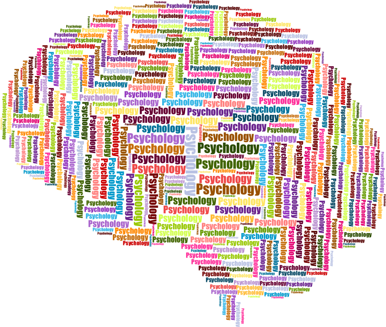 Psychology Brain Wordcloud