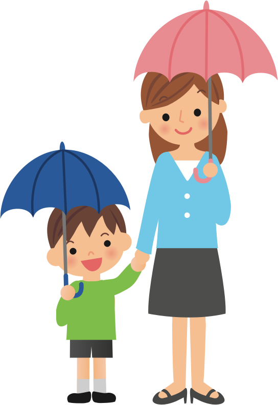 Umbrellas with Mother