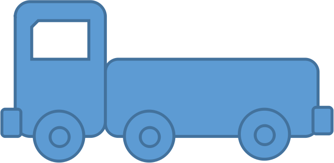 Dark blue truck