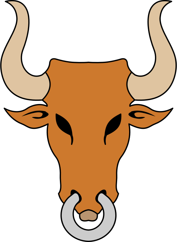 Bull's head (colour)