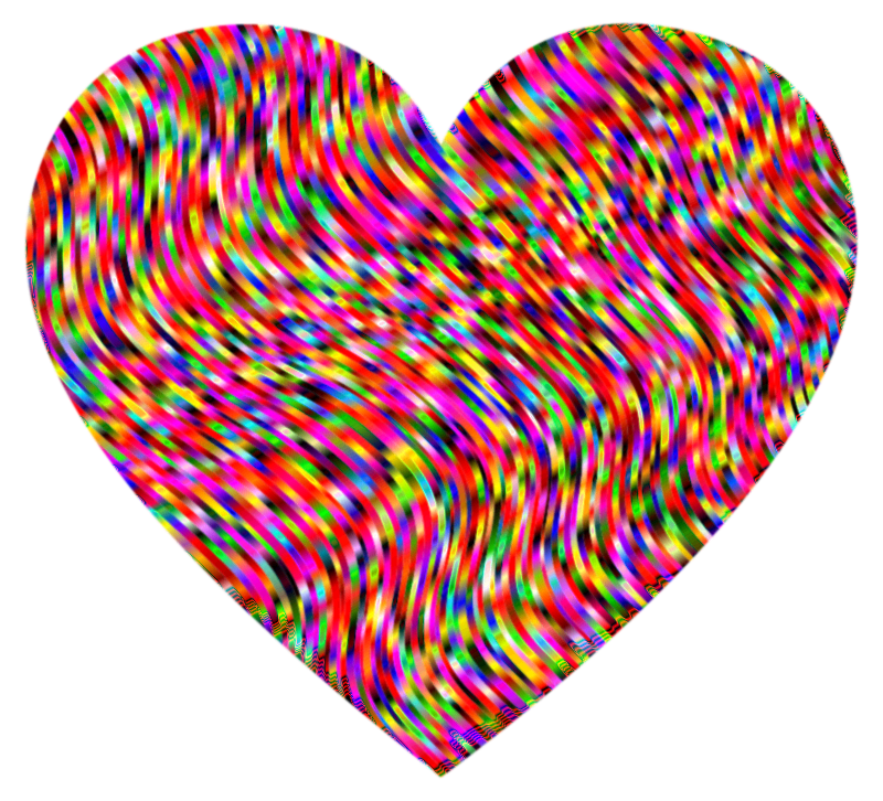 Heart Waves Psychedelic