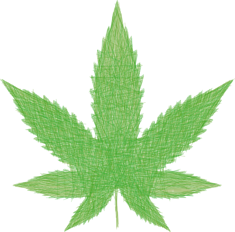 Marijuana Leaf Lines