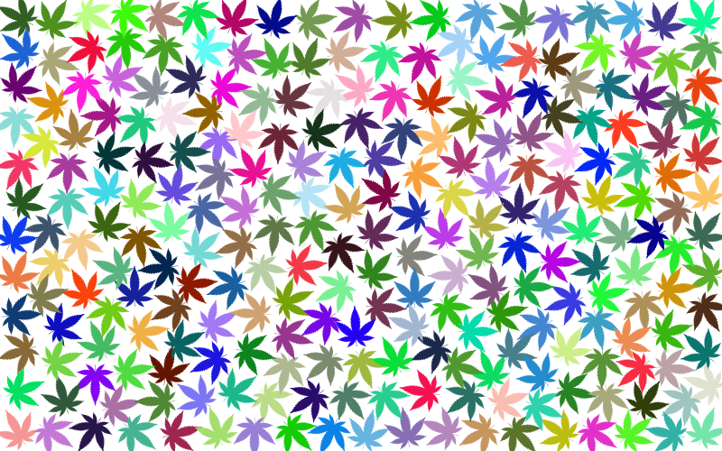 Prismatic Marijuana Background