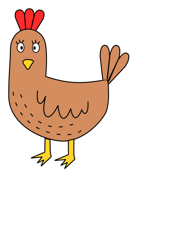 Cartoon chicken