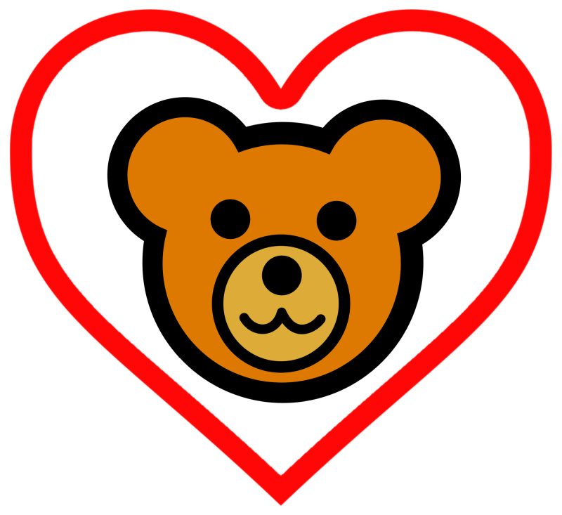 Teddy Bear Head in Heart v2 Remix