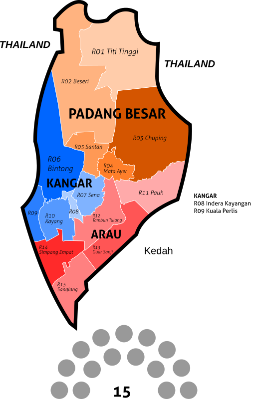 Perlis State Legislative Assembly Constituencies - 2018