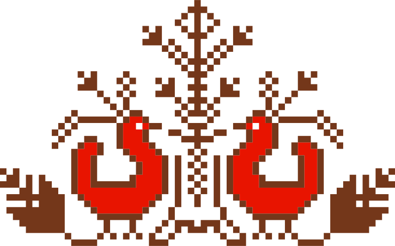 Pixel bird design