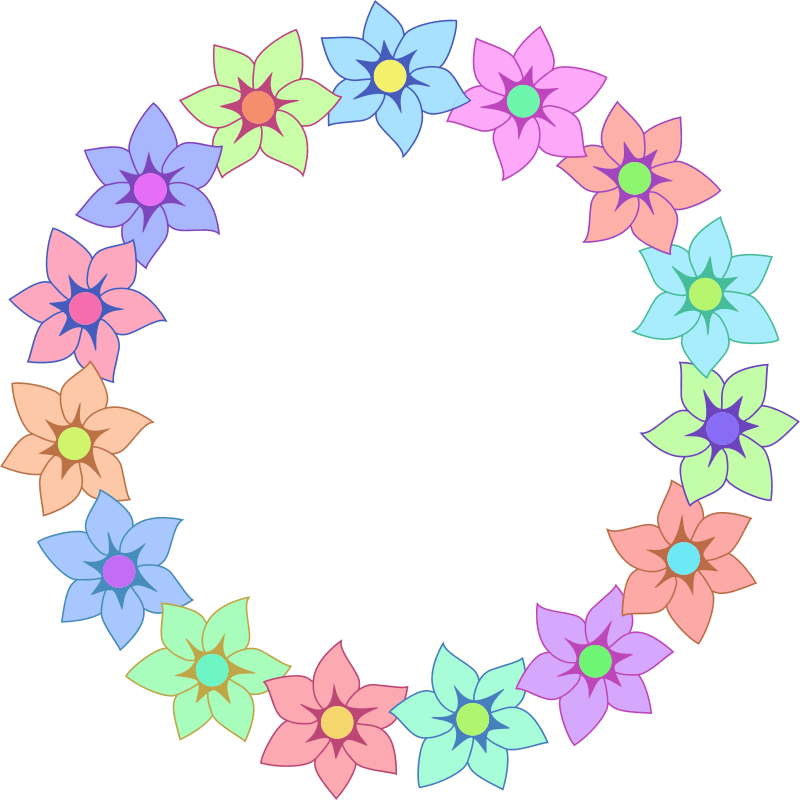 Floral frame 37 (colour 2)
