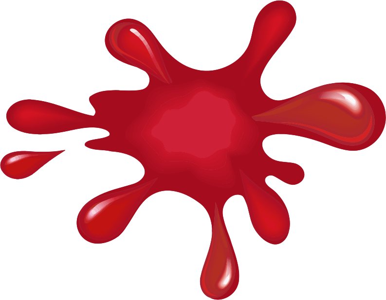 Red paint splat