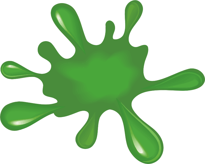 Green paint splat - Openclipart